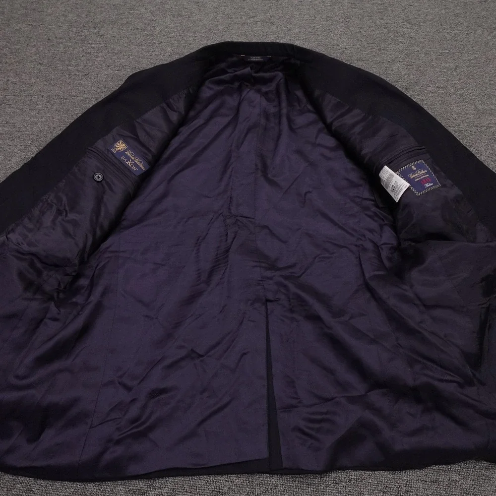Brooks Brothers Blazer Mens 44R Navy Saxxon Wool 1818 Madison 2 Button Jacket